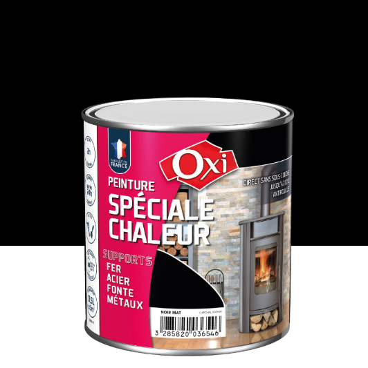 Peinture Spécial chaleur noir mat OXI 0.5L