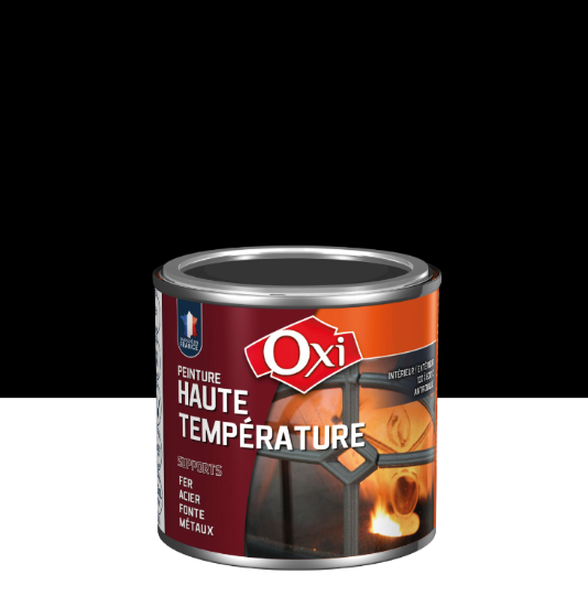 Peinture noir satin OXI Haute température 125ML