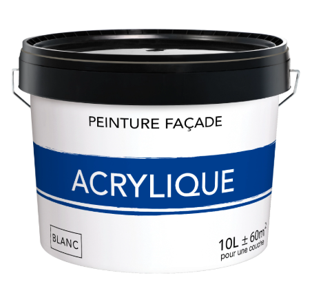 Peinture extérieure façade blanc mat 10l