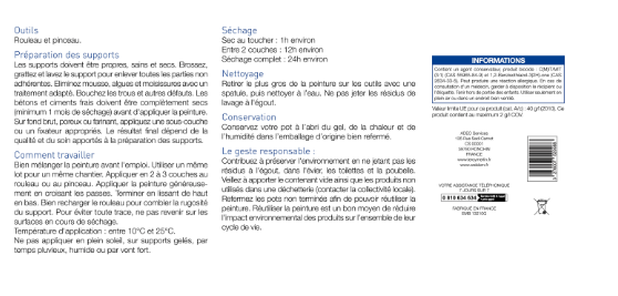 Peinture extérieure façade blanc mat 10l