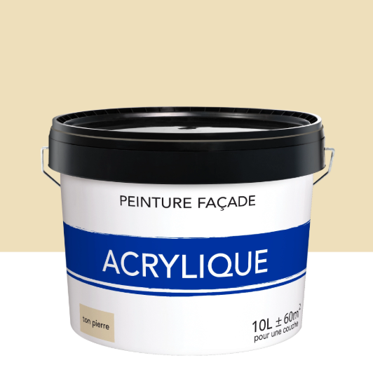 Peinture extérieure façade ton pierre mat 10l