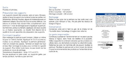 Peinture extérieure façade ton pierre mat 10l