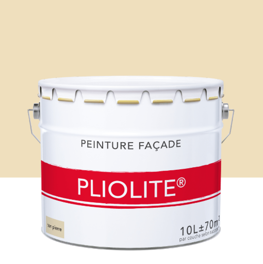 Peinture extérieure façade Pliolite ton pierre mat 10l