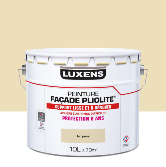 Peinture extérieure façade Pliolite LUXENS pierre mat 10l