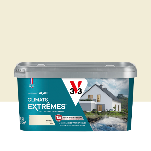 Peinture extérieure façade Climats extrêmes® V33 meulière mat 2.5l