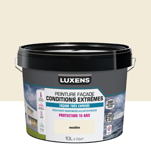Peinture extérieure façade Conditions extrêmes LUXENS meulière mat 10l