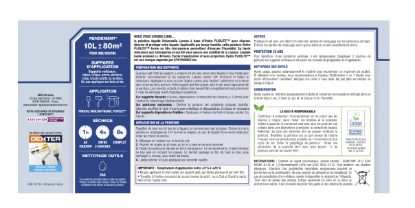 Peinture extérieure façade LUXENS 10l