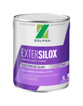 Peinture extérieure façade Siloxane ZOLPAN blanc mat 3L