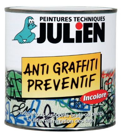 Peinture extérieure mur, façade Anti graffiti JULIEN incolore satiné 0.5l