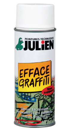 Bombe de peinture Anit graffiti JULIEN 400ml incolre