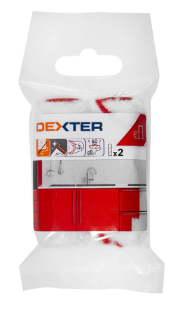Lot de 2 recharge de rouleau à peinture pour laquer l.60 mm DEXTER