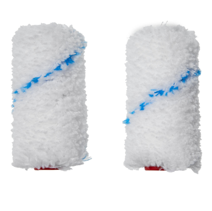 Lot de 2 mini manchons peinture pour mur lisse, DEXTER, l.60 mm