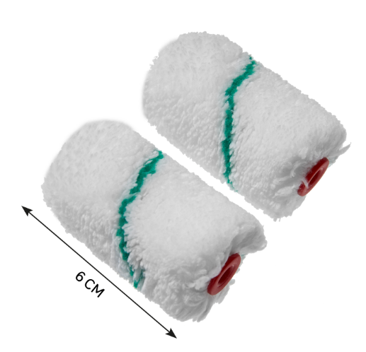 Lot de 2 recharge de rouleau à peinture pour peindre une surface irrégulière l.6