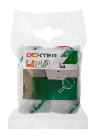 Lot de 2 recharge de rouleau à peinture pour peindre une surface irrégulière l.6