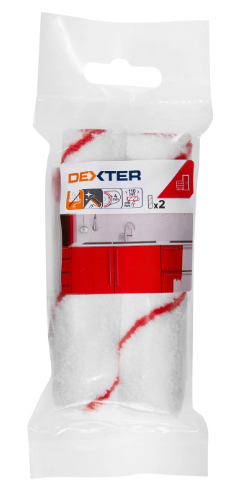 Lot de 2 recharge de rouleau à peinture pour laquer l.120 mm DEXTER
