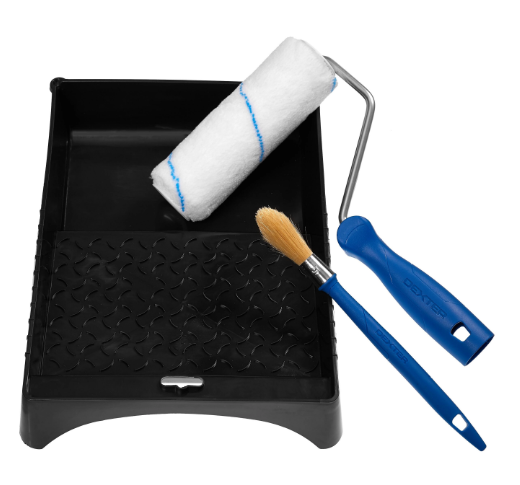 Kit d'outils mur ou plafond lisse, rouleau 180mm DEXTER