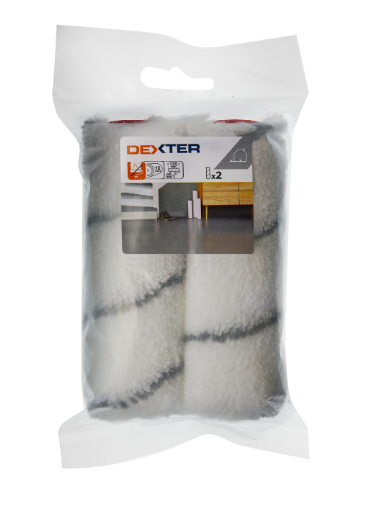Lot de 2 recharges pour peindre un sol l.120 mm DEXTER