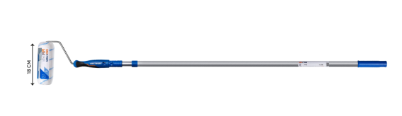Rouleau universel 180mm avec perche télescopique DEXTER