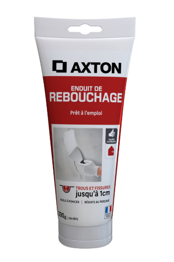 Enduit de rebouchage en pâte Prêt à l'emploi AXTON blanc 330 g