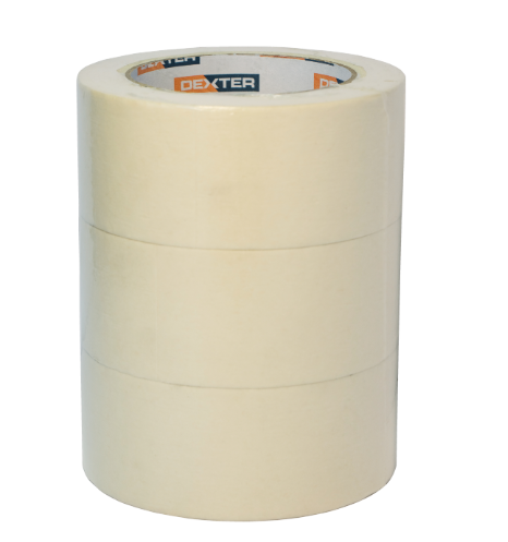 Lot de 3 rubans de masquage DEXTER l.48 mm x L.50 m surfaces lisses