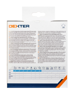 Lot de 10 masques jetables contre la poussière ffp2 DEXTER