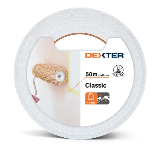 Ruban de masquage DEXTER l.48 mm x L.50 m surfaces lisses