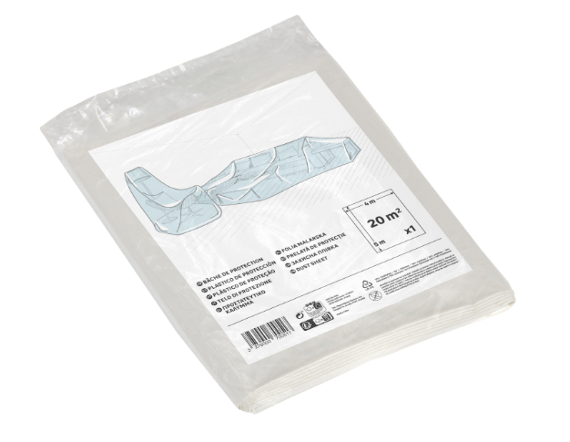 Bâche de protection, L.5 x l.4 m