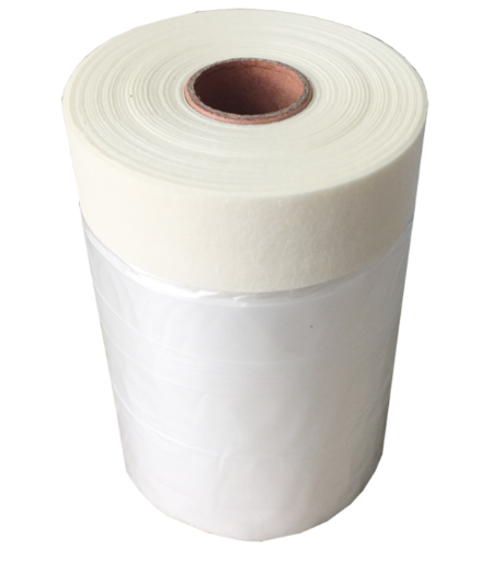 Bâche de protection avec ruban de masquage DEXTER, L.25.0 x l.0.55 m