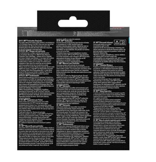 Lot de 3 masques de protection jetables anti-poussières FFP2 3M