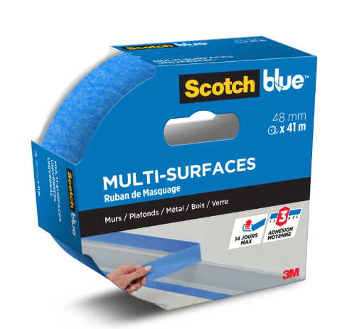 Ruban de masquage SCOTCH l.48 mm x L.41 m Multi-surface