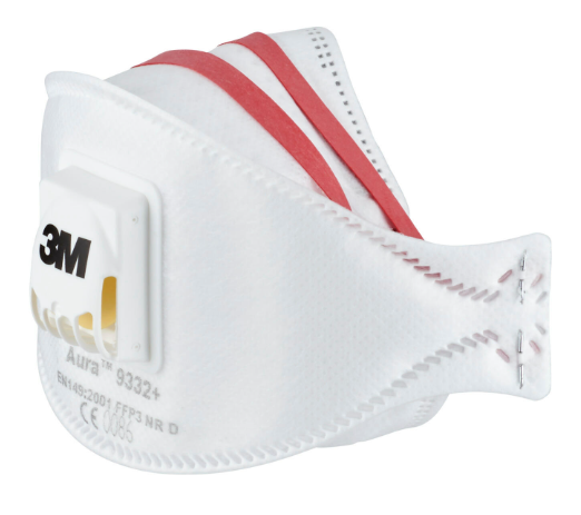Lot de 2 masques de protection anti-poussières FFP3 3M