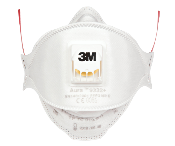 Lot de 2 masques de protection anti-poussières FFP3 3M