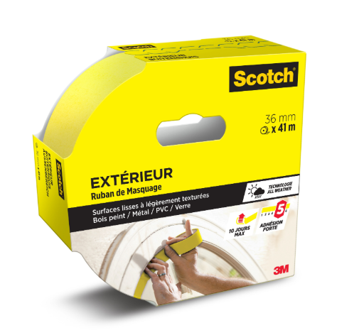 Ruban de masquage SCOTCH l.36 mm x L.41 m multisurface