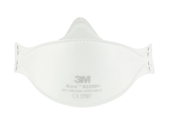 Lot de 3 masques pliables anti-poussières FFP2 sans valve 3M