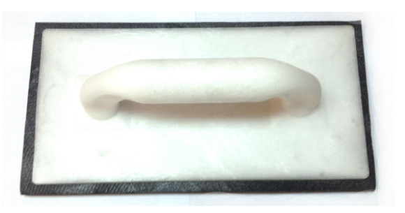 Taloche à joint caoutchouc, manche plastique, 25 cm