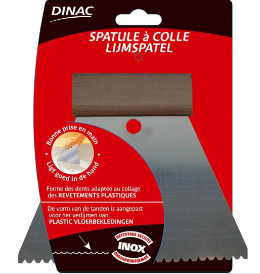 Spatule à colle pour sol plastique