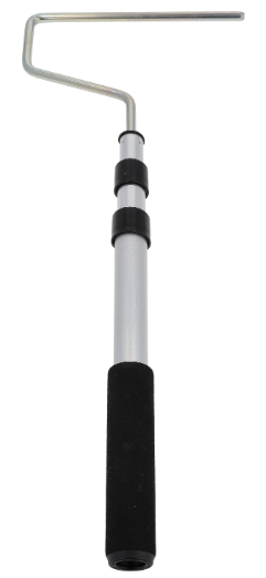 Monture télescopique pour rouleau de peinture Ø 8 mm, largeur 18 cm, longeur 52-92 cm, manche en mousse
