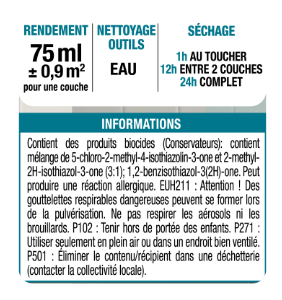 Testeur peinture carrelage, meuble, crédence granit 3 satin LUXENS Cuisine et bain