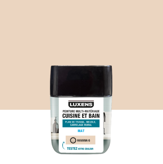 Testeur peinture carrelage, meuble, crédence havana 6 mat LUXENS Cuisine et bain