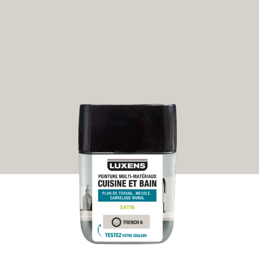 Testeur peinture carrelage, meuble, crédence trench 6 satin LUXENS Cuisine et bain