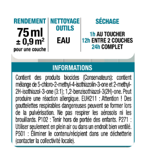 Testeur peinture carrelage, meuble, crédence trench 6 satin LUXENS Cuisine et bain