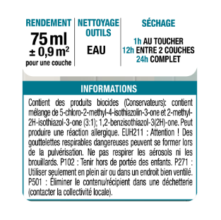 Testeur peinture carrelage, meuble, crédence fjord 2 satin LUXENS Cuisine et bain