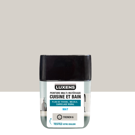 Testeur peinture carrelage, meuble, crédence trench 6 mat LUXENS Cuisine et bain