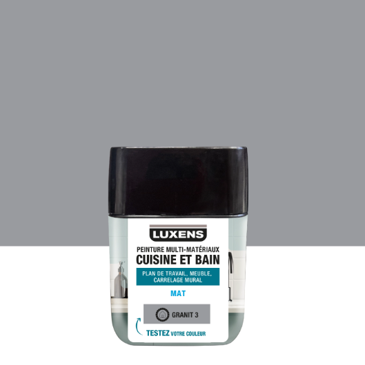Testeur peinture carrelage, meuble, crédence granit 3 mat LUXENS Cuisine et bain