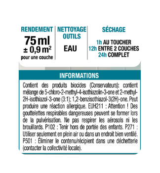 Testeur peinture carrelage, meuble, crédence granit 3 mat LUXENS Cuisine et bain