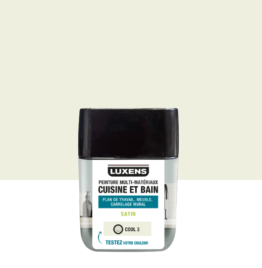 Peinture carrelage, meuble, crédence cool 3 satin LUXENS Cuisine et bain 75ml