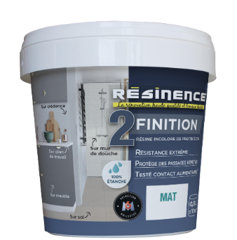 Résine de finition évier protecteur RESINENCE, incolore mat, 0.5 l