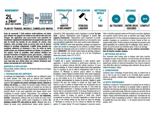Peinture carrelage, meuble, crédence cool 3 satin LUXENS Cuisine et bain 2L