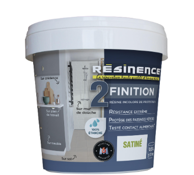 Résine de finition évier protecteur RESINENCE, incolore satiné, 0.5 l