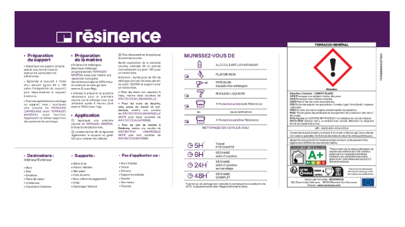 Enduit décoratif Terrazzo minéral RÉSINENCE, terrazzo, 6 kg